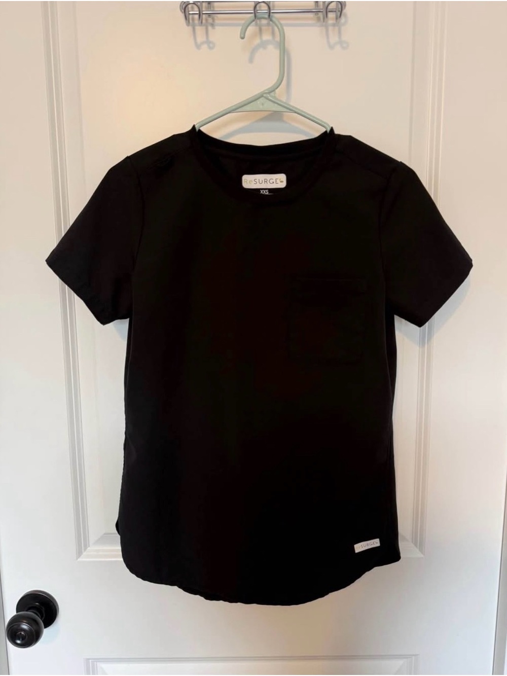 Re-Surge Black Scrub Top and Bottoms (2 sets) XXS